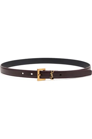 Saint Laurent Logo Leather Belt - - 80 (UK10/ M)