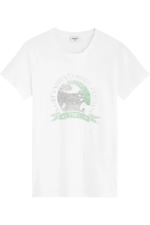 Saint Laurent Logo-print Cotton T-shirt - - L (UK14 / L)