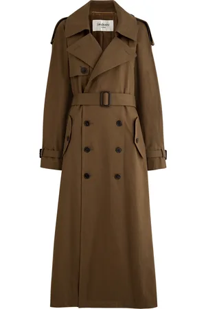 Saint Laurent Double-breasted Cotton-twill Trench Coat - - 36 (UK8 / S)