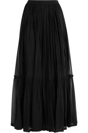 Saint Laurent Silk-chiffon Midi Skirt - - 40 (UK12 / M)