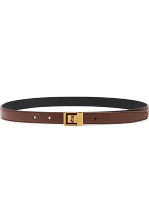 Saint Laurent Logo-engraved Leather Belt - - 70 (UK6/ XS)