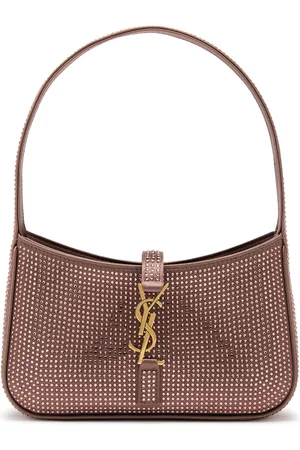Saint Laurent Le 5 à 7 Mini Crystal-embellished top Handle bag - - One Size