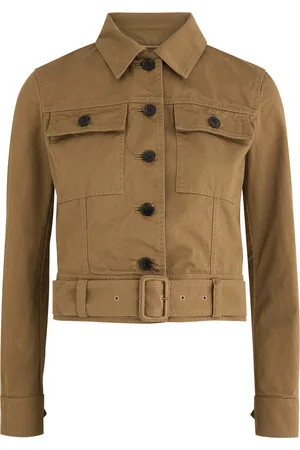 Saint Laurent Belted Cotton-twill Jacket - - 38 (UK10 / S)