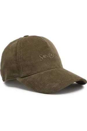 Saint Laurent Logo-embroidered Corduroy cap - - 57 (57cm / M)