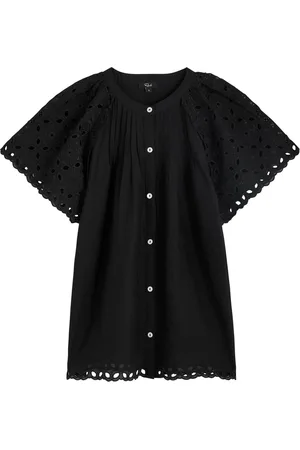 Rails Cerise Eyelet-embroidered Cotton Blouse - - L (UK14 / L)