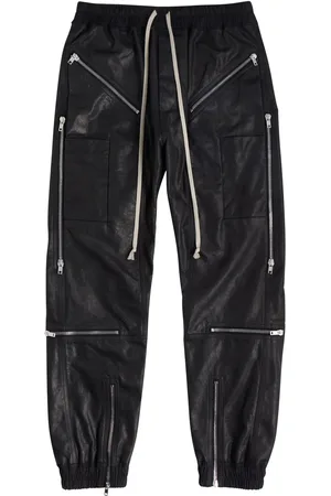 Rick Owens Headon Leather Sweatpants - - 46 (W30 / S)