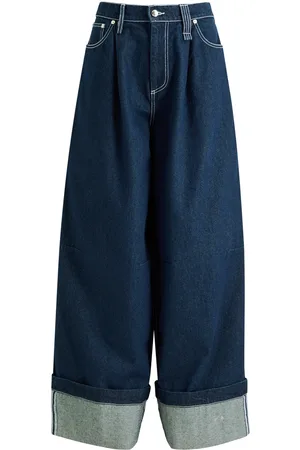 Simone Rocha Crystal-embellished Wide-leg Jeans - - M