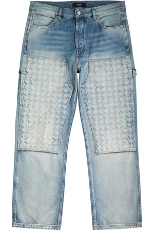 AMIRI Debossed Carpenter Panelled Straight-leg Jeans - - 29/32 (W29 L32)
