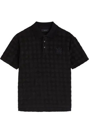 AMIRI Ma Quad Jacquard Towelling Cotton-blend Polo Shirt - - L
