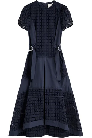 3.1 Phillip Lim Eyelet-embroidered Cotton-poplin Midi Dress - - 10 (UK14 / L)