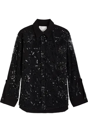 3.1 Phillip Lim Floral-embroidered Lace Shirt - - M/L (UK14 / L)