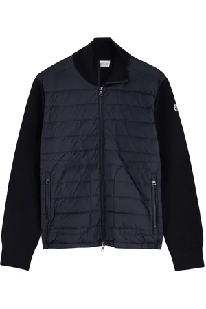 Moncler Quilted Shell and Wool-blend Cardigan