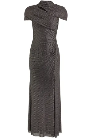 Self-Portrait Crystal-embellished Stretch-tulle Maxi Dress - - 14 (UK14 / L)