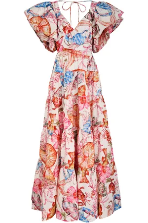 Rebecca Vallance Summer Seas Printed Taffeta Gown - - 12 (UK12 / M)