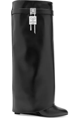 Givenchy Shark Lock 90 Leather Knee-high Boots - - 36 (IT36 / UK3)