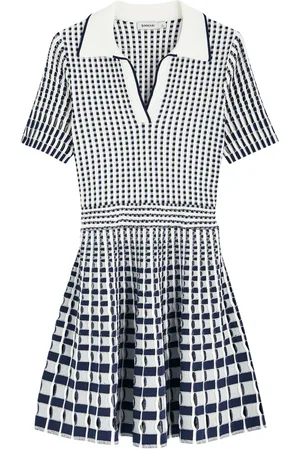 Simkhai Tovi Checked Knitted Mini Dress - - M (UK12 / M)