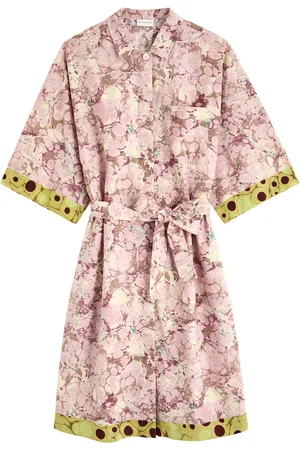 DRIES VAN NOTEN Doralia Printed Cotton Mini Shirt Dress - - M (UK12 / M)