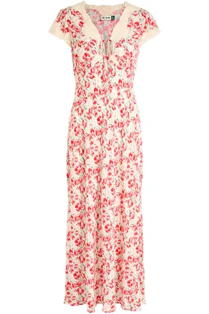 RIXO London Amari Floral-print Midi Dress - - 12 (UK12 / M)