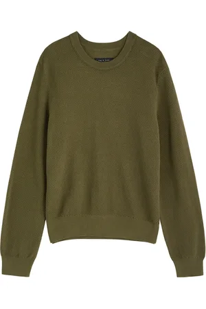 RAG&BONE Dexter Waffle-knit Cotton Jumper - - S