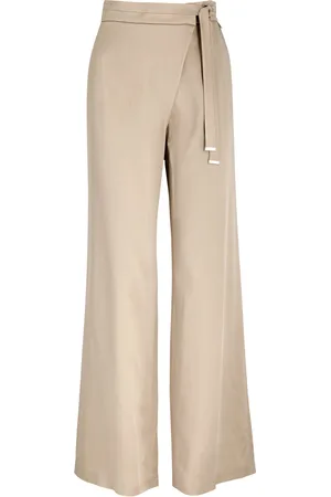 HERNO Wrap-effect Satin Trousers - - 40 (UK8 / S)
