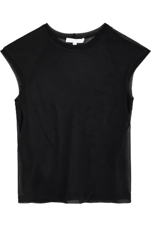 Helmut Lang Semi-sheer Knitted Cotton T-shirt - - L (UK14 / L)