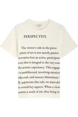J.W.Anderson Text Printed Cotton T-shirt - - M (UK12 / M)