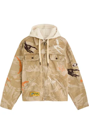 AAPE Layered Camouflage Denim Jacket - - M