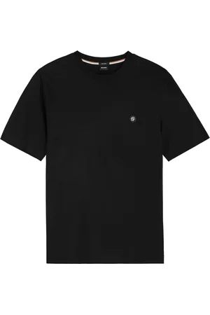 HUGO BOSS Logo Cotton-jersey T-shirt - - S