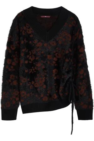 High Respond Floral-jacquard Brushed-knit Jumper - - L (UK14 / L)