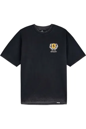 Represent Crest Logo-print Cotton T-shirt - - M