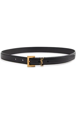 Saint Laurent Logo Leather Belt - - 80 (UK10/ M)