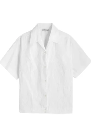 YMC Wanda Floral-embroidered Cotton Shirt - - L (UK14 / L)