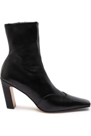 Khaite Nevada 85 Leather Ankle Boots - - 38.5 (IT38.5 / UK5.5)