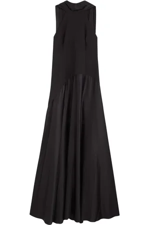 Solace Cece Draped Satin and Crepe Maxi Dress - - 8 (UK12 / M)
