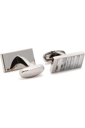 Paul Smith Signature Stripe Mother of Pearl Cufflinks - - One Size