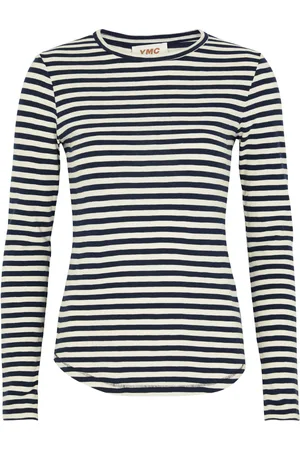 YMC Charlotte Striped Cotton top - - L (UK14 / L)