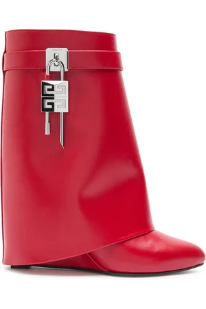 Givenchy Shark Lock 90 Leather Ankle Boots - - 36 (IT36 / UK3)