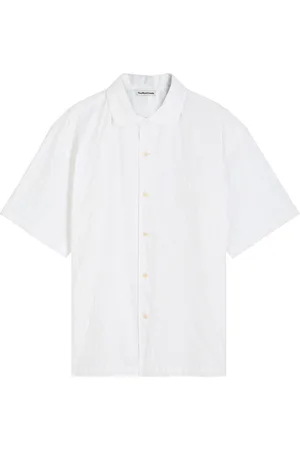 YMC Sidri Floral-embroidered Cotton Shirt - - L