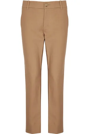Vince Tapered Cotton-blend Trousers - - 8