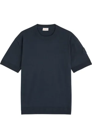 Moncler Knitted Silk-blend T-shirt - - L