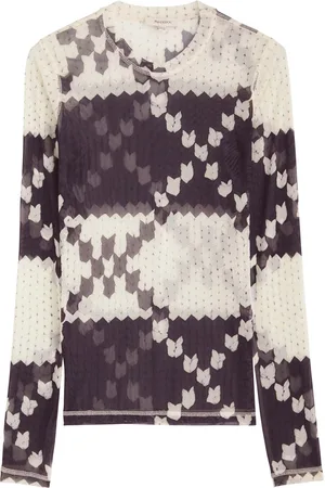 J.W.Anderson Printed Semi-sheer Mesh top - - L (UK14 / L)