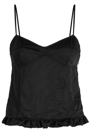 MERYLL ROGGE Ruffle hem Satin top - - 38 (UK10 / S)