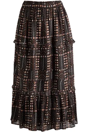 Isabel Marant Isabel Marant étoile Diya Printed Cotton Midi Skirt - - 38 (UK10 / S)