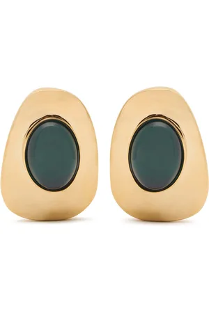 Saint Laurent Cabochon Clip-on Stud Earrings - - One Size