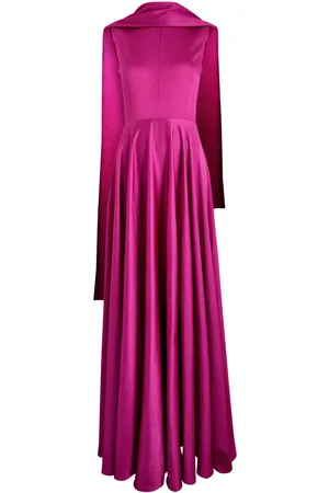 Solace Emelia Draped Satin Maxi Dress - - 8 (UK12 / M)