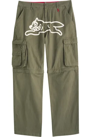 ICECREAM Running Dog Zip-off Shorts Twill Cargo Trousers - - L