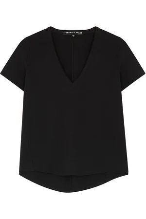 VERONICA BEARD Top Cindy SS Veck T-shirt - - XL
