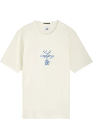 C.P. Company 30/1 Mercerized Jersey Twisted Cotton T-shirt - - L