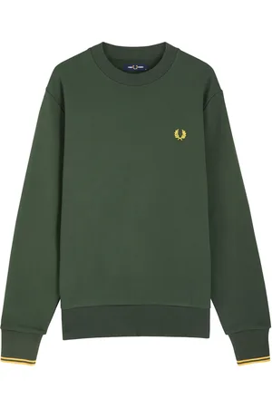 Fred Perry Logo-embroidered Cotton Sweatshirt - - L