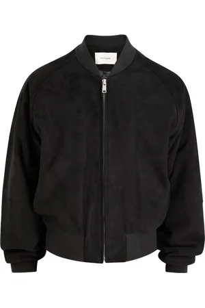 Entire Studios Raglan Padded Suede Bomber Jacket - - M